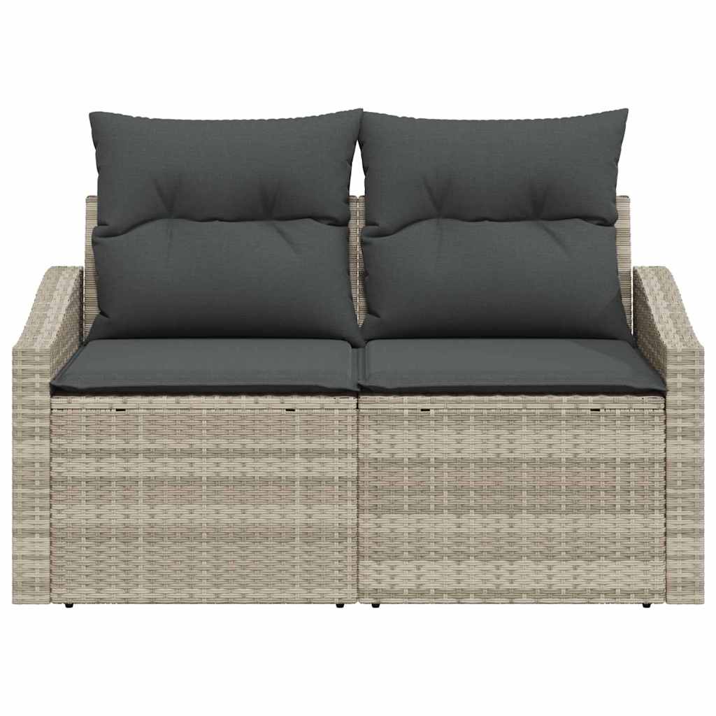 Tuinbank met kussen 123 x 62 x 69 cm poly rattan is nu te koop bij PeponiXL, paradijselijk wonen!