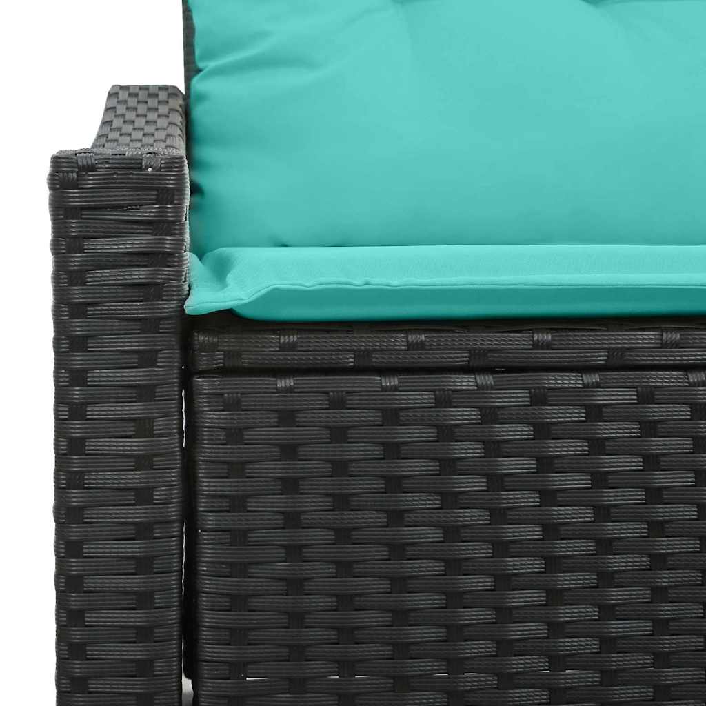 Tuinbank Grijs 123 x 62 x 69cm poly rattan is nu te koop bij PeponiXL, paradijselijk wonen!