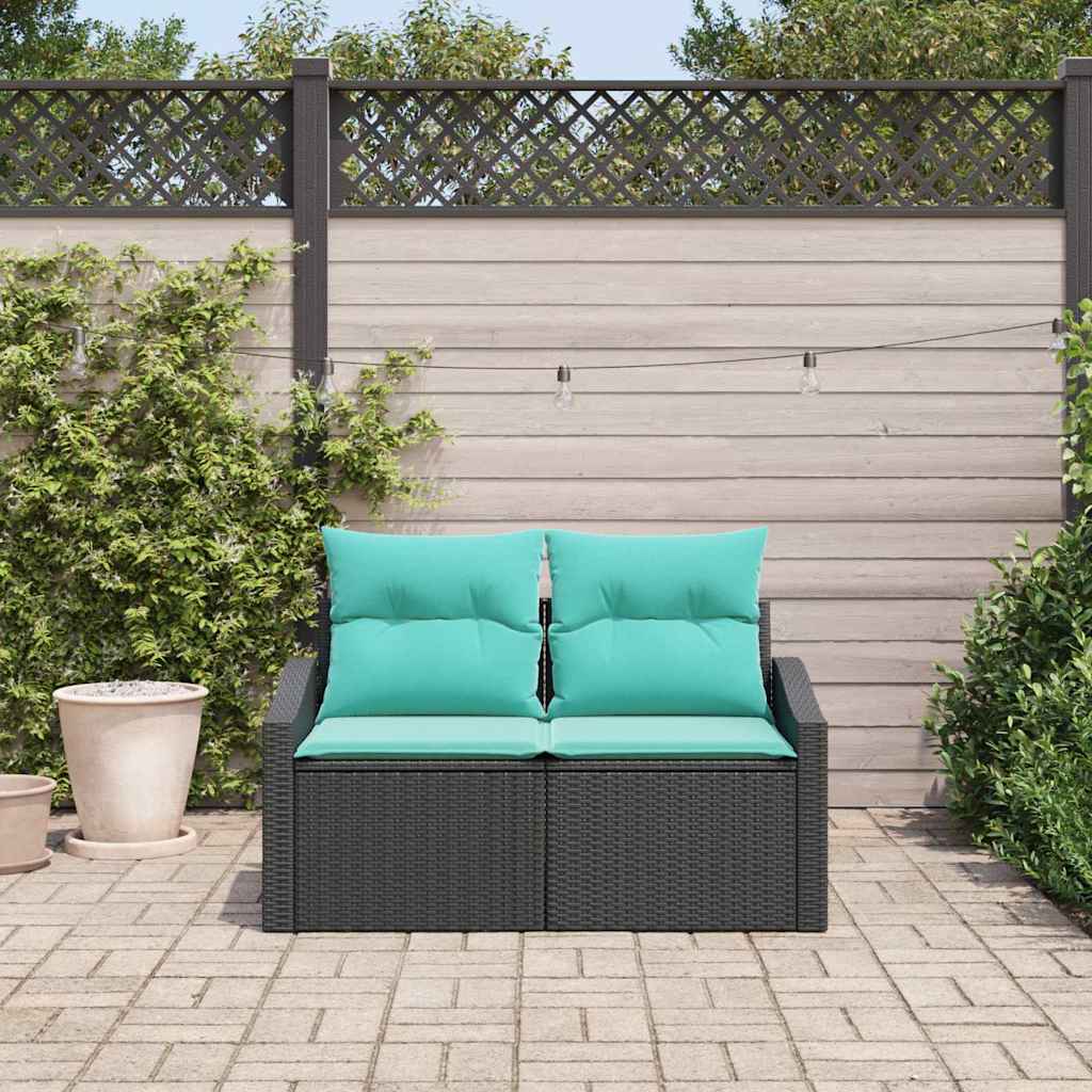 Tuinbank Grijs 123 x 62 x 69cm poly rattan is nu te koop bij PeponiXL, paradijselijk wonen!