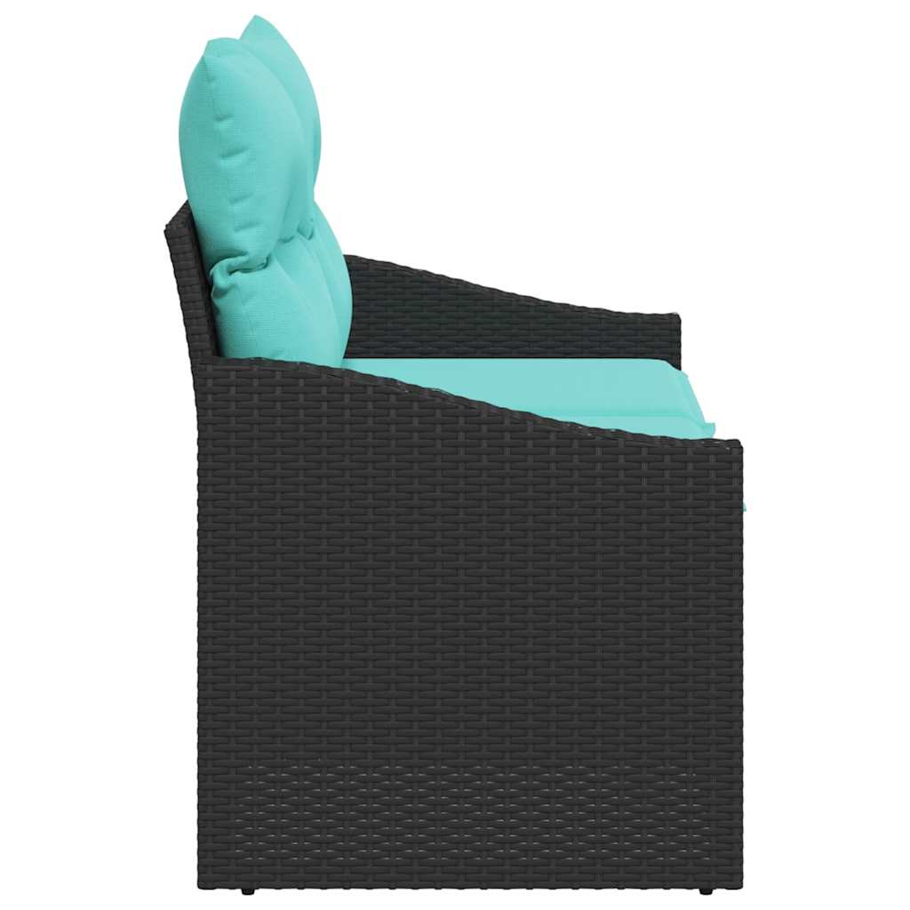 Tuinbank Grijs 123 x 62 x 69cm poly rattan is nu te koop bij PeponiXL, paradijselijk wonen!