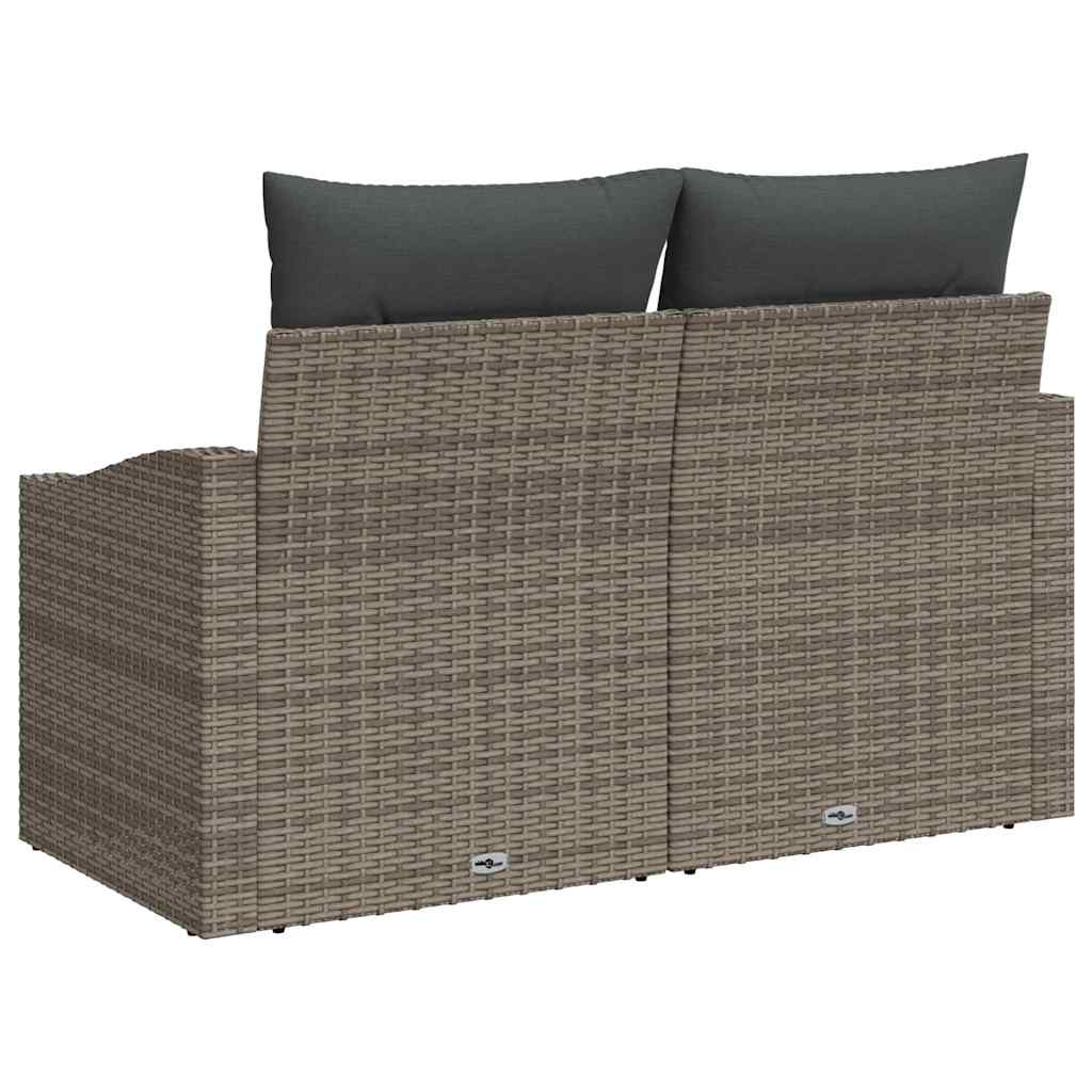 Tuinbank met kussen met opslag 123 x 62 x 69 cm poly rattan is nu te koop bij PeponiXL, paradijselijk wonen!