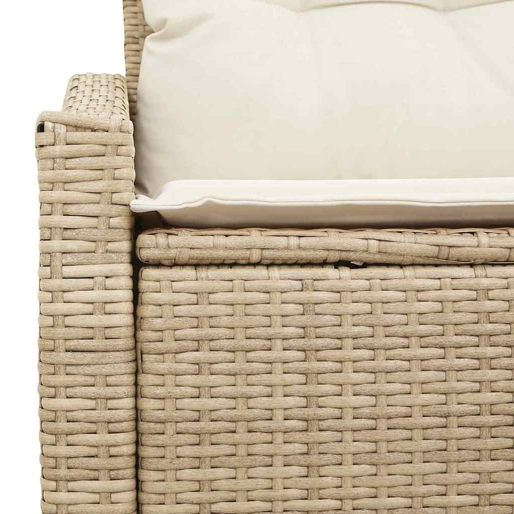 Tuinbank met kussen met opslag 123 x 62 x 69 cm poly rattan is nu te koop bij PeponiXL, paradijselijk wonen!