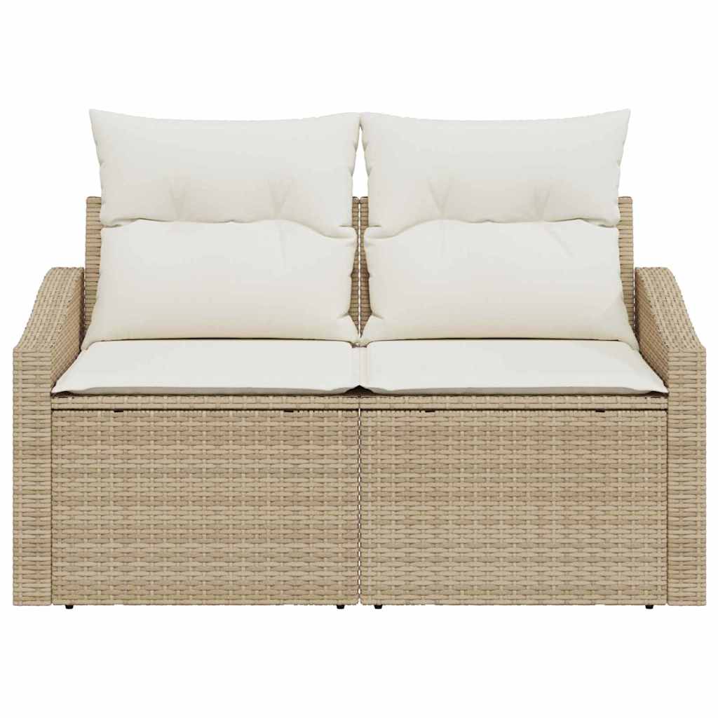 Tuinbank met kussen met opslag 123 x 62 x 69 cm poly rattan is nu te koop bij PeponiXL, paradijselijk wonen!