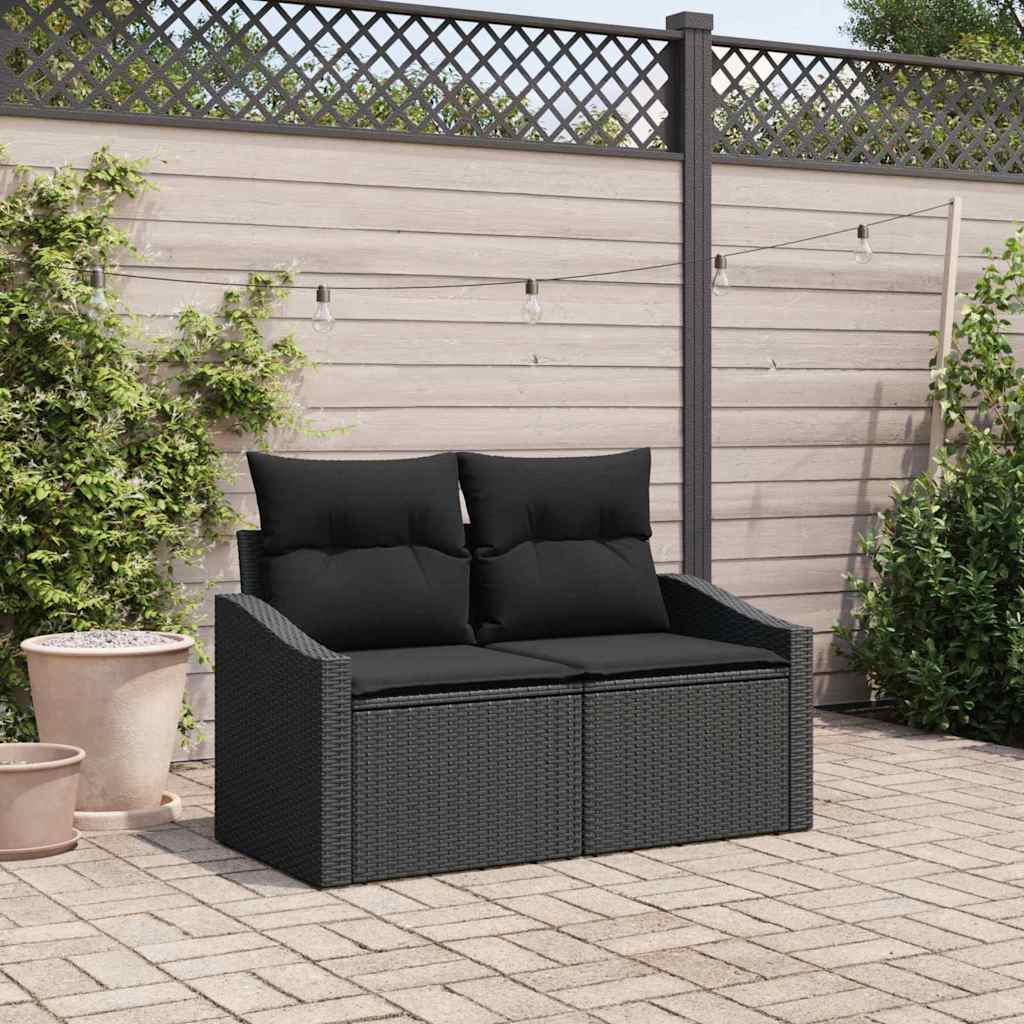 Tuinbank met kussen met opslag 123 x 62 x 69 cm poly rattan is nu te koop bij PeponiXL, paradijselijk wonen!