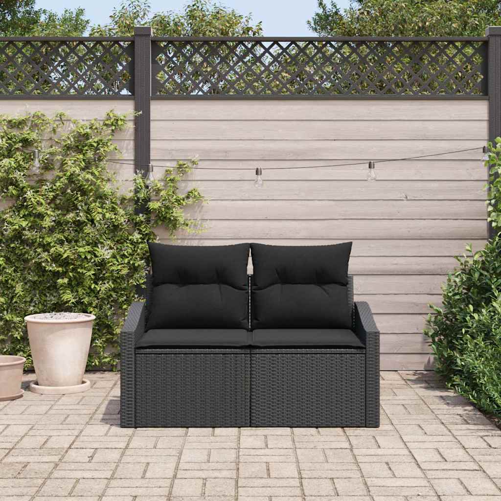Tuinbank met kussen met opslag 123 x 62 x 69 cm poly rattan is nu te koop bij PeponiXL, paradijselijk wonen!