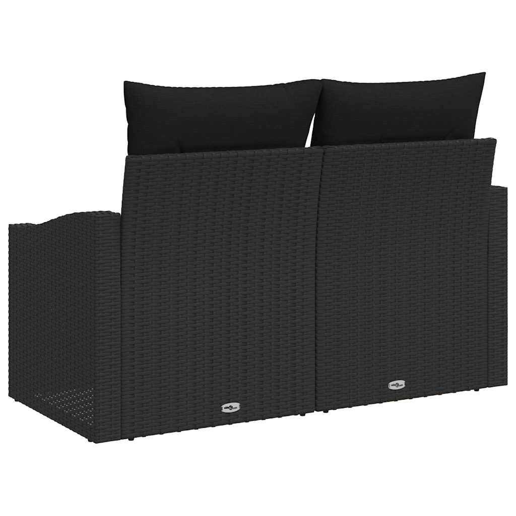 Tuinbank met kussen met opslag 123 x 62 x 69 cm poly rattan is nu te koop bij PeponiXL, paradijselijk wonen!
