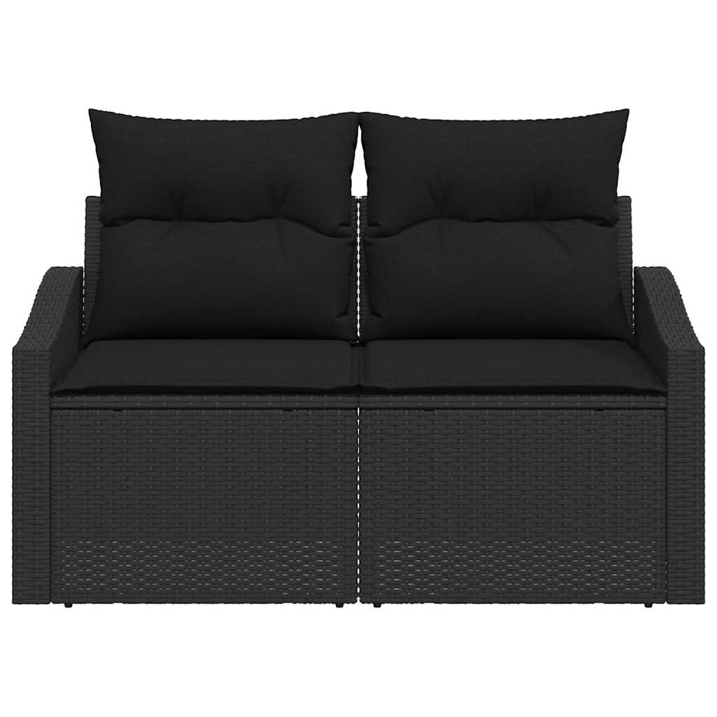 Tuinbank met kussen met opslag 123 x 62 x 69 cm poly rattan is nu te koop bij PeponiXL, paradijselijk wonen!