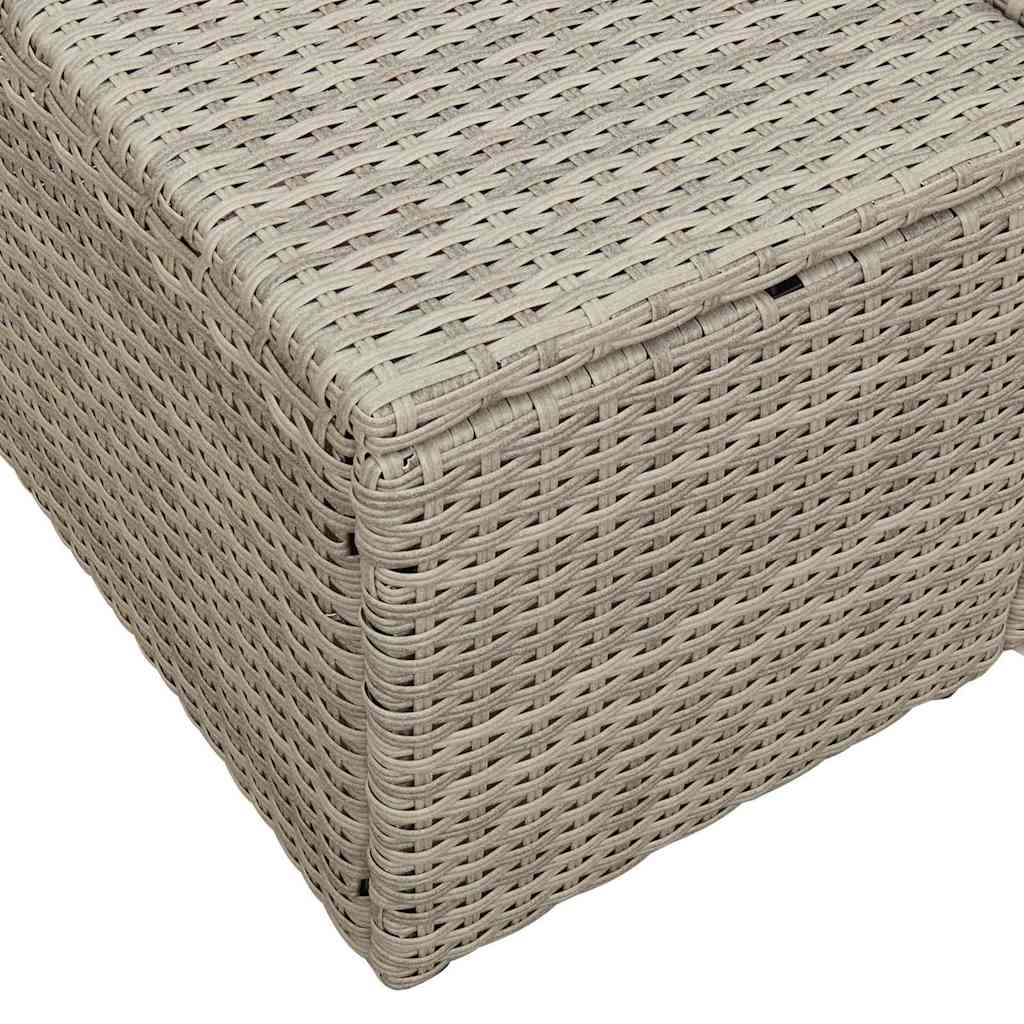 Tuinbank met kussen Grijs 184 x 62 x 69 cm poly rattan is nu te koop bij PeponiXL, paradijselijk wonen!