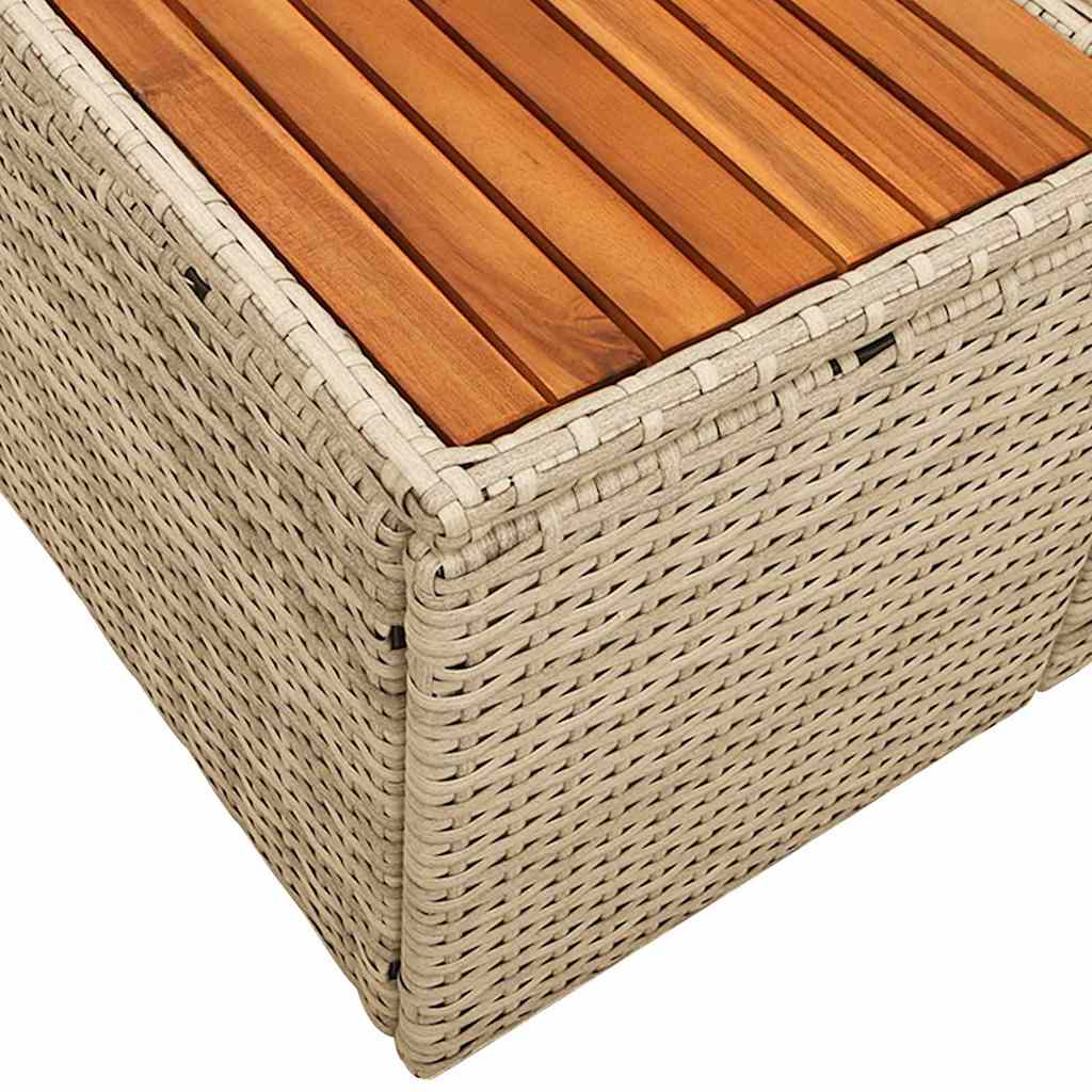Tuinbank Beige 184 x 62 x 85cm poly rattan is nu te koop bij PeponiXL, paradijselijk wonen!