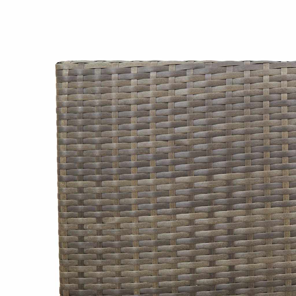 Tuinstapelstoelen 2 pcs Grijs en Bruin is nu te koop bij PeponiXL, paradijselijk wonen!