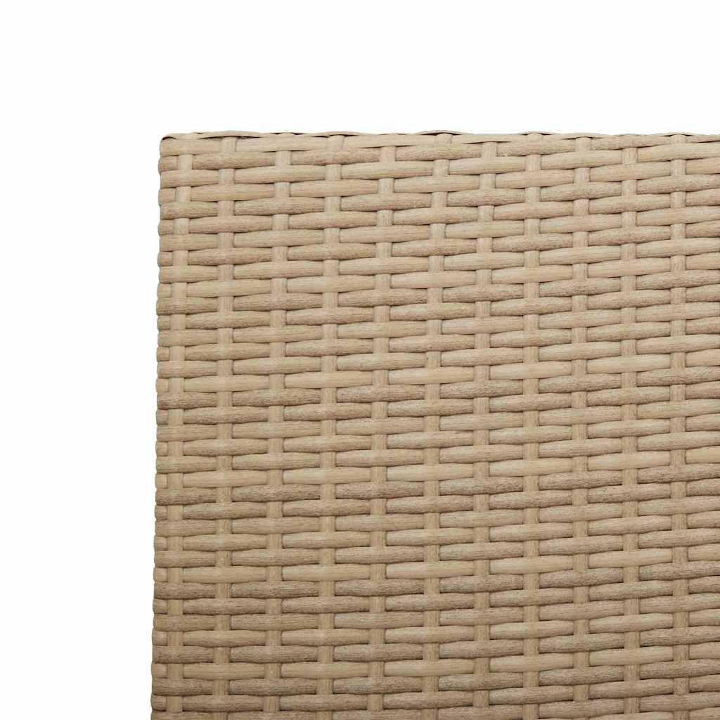 Tuinstapelstoelen 2 pcs Crème en bruin 54 x 56 x 90 cm is nu te koop bij PeponiXL, paradijselijk wonen!