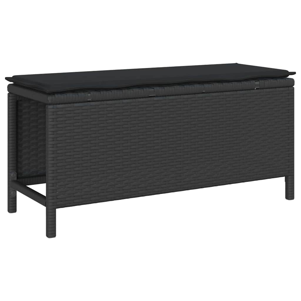 Tuin eettafelset Zwart poly rattan is nu te koop bij PeponiXL, paradijselijk wonen!