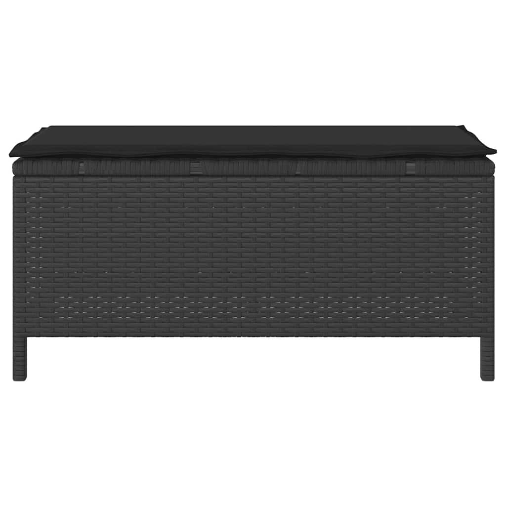 Tuin eettafelset Zwart poly rattan is nu te koop bij PeponiXL, paradijselijk wonen!