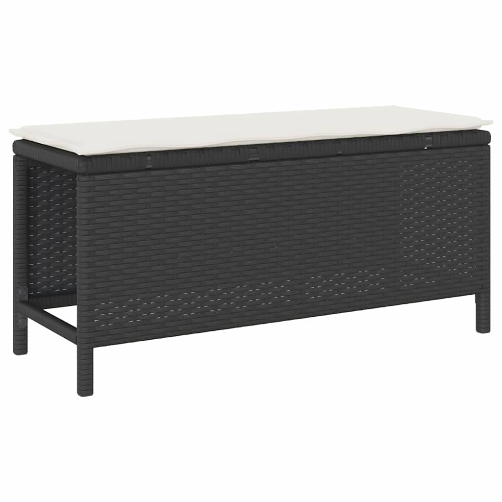 Tuin eettafelset Zwart poly rattan is nu te koop bij PeponiXL, paradijselijk wonen!