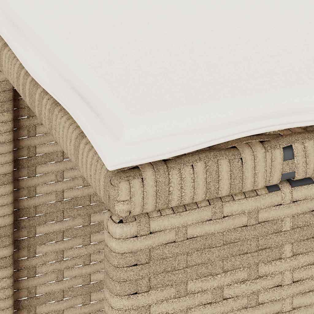 Tuin eettafelset Beige poly rattan is nu te koop bij PeponiXL, paradijselijk wonen!