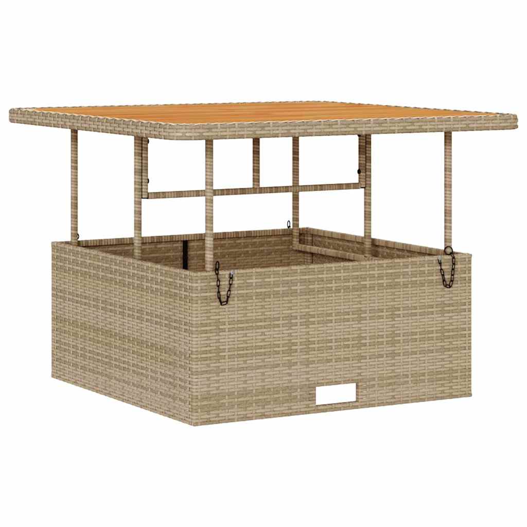 Tuin eettafelset Beige poly rattan is nu te koop bij PeponiXL, paradijselijk wonen!