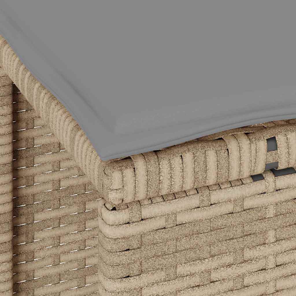 Tuin eettafelset Beige poly rattan is nu te koop bij PeponiXL, paradijselijk wonen!