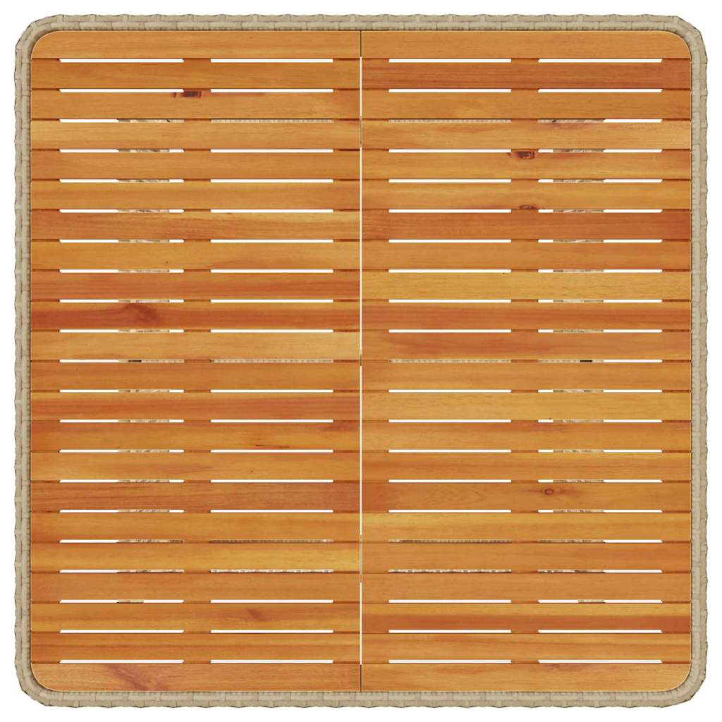 Tuin eettafelset Beige poly rattan is nu te koop bij PeponiXL, paradijselijk wonen!