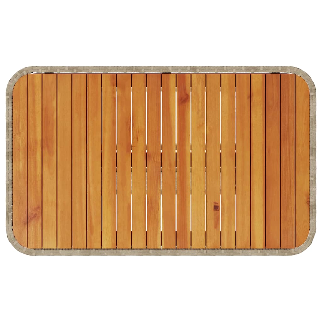 Tuin eettafelset Beige poly rattan is nu te koop bij PeponiXL, paradijselijk wonen!