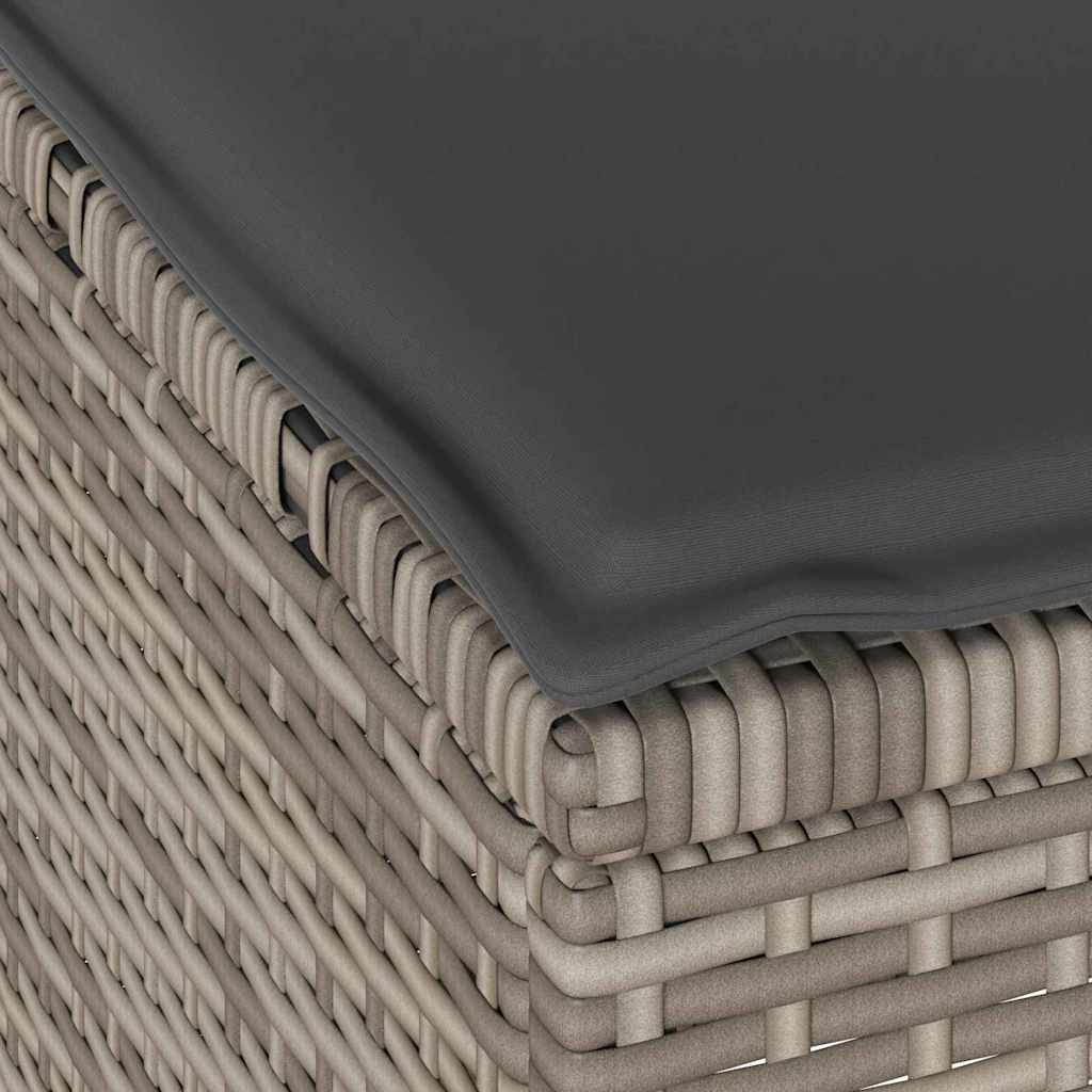 Tuin eettafelset Grijs poly rattan is nu te koop bij PeponiXL, paradijselijk wonen!