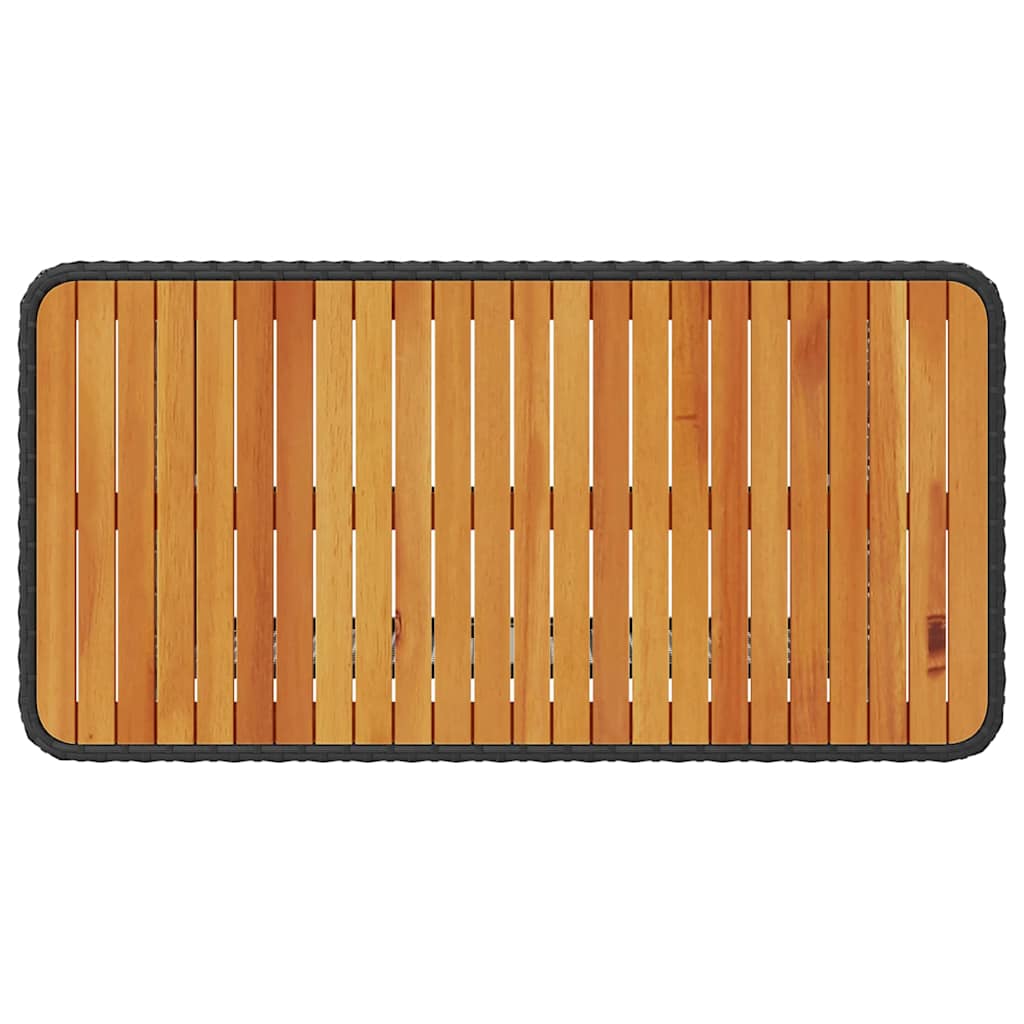 Tuin eettafelset Zwart poly rattan is nu te koop bij PeponiXL, paradijselijk wonen!