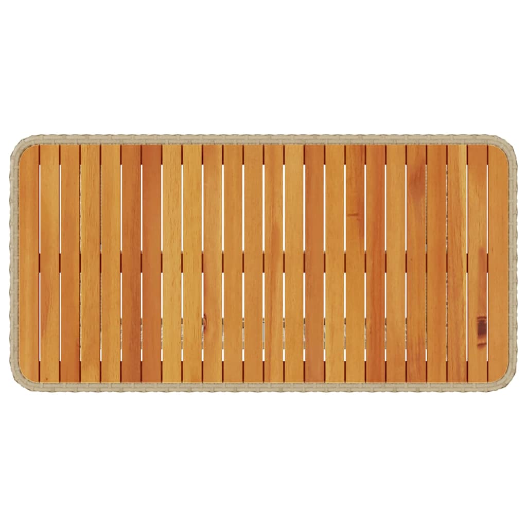Tuin eettafelset Beige poly rattan is nu te koop bij PeponiXL, paradijselijk wonen!