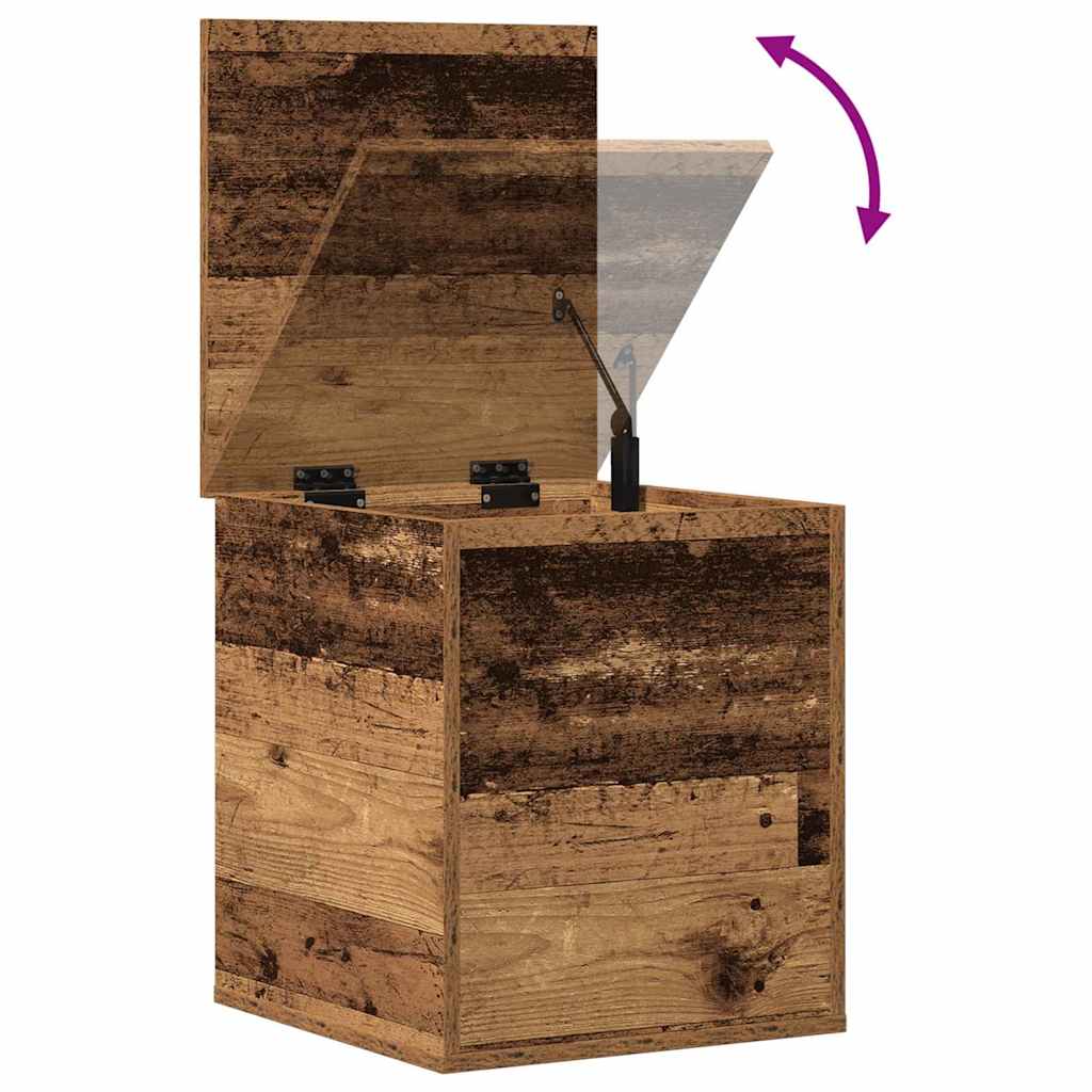 Opslagdoos met opslag Oud Hout 40 x 42 x 46 cm Bewerkt hout is nu te koop bij PeponiXL, paradijselijk wonen!