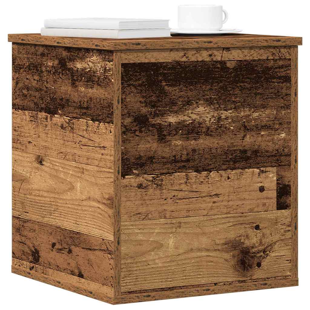 Opslagdoos met opslag Oud Hout 40 x 42 x 46 cm Bewerkt hout is nu te koop bij PeponiXL, paradijselijk wonen!