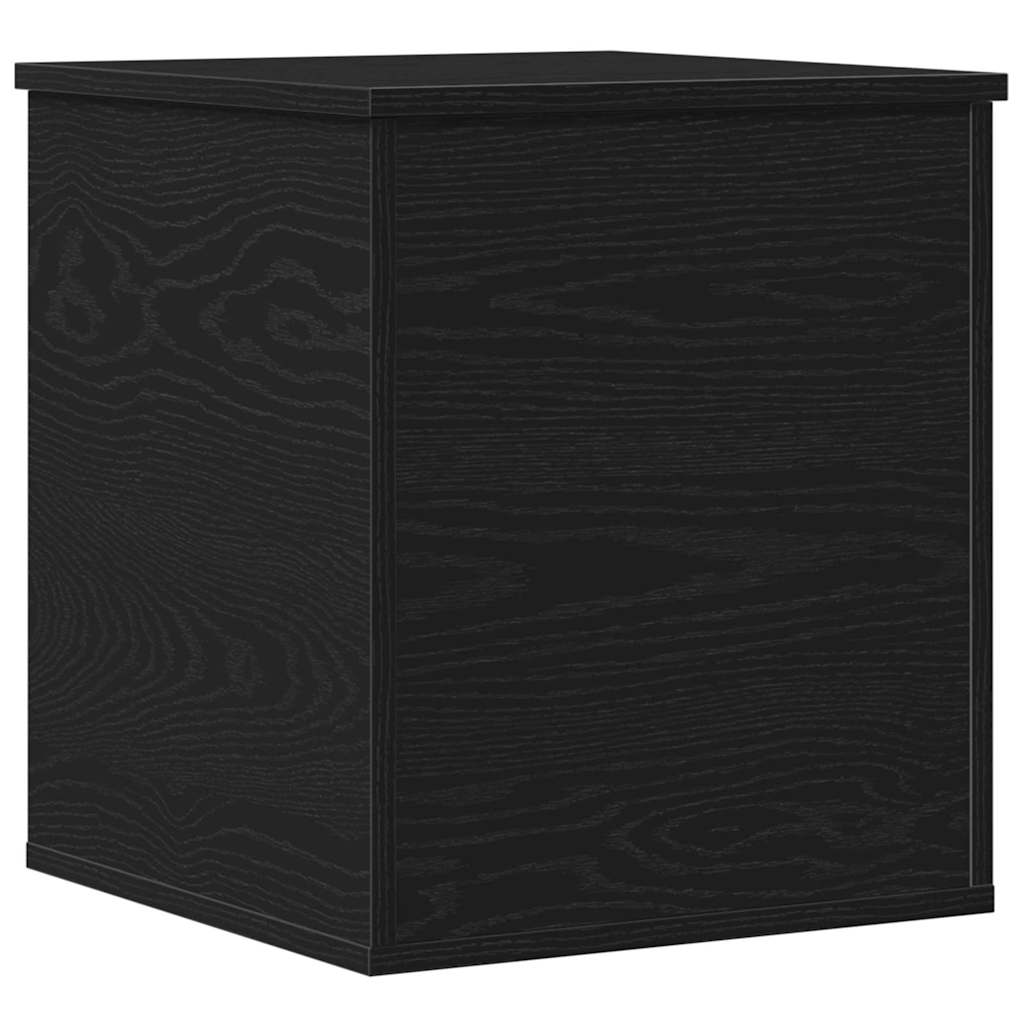 Opslagdoos met opslag Zwart Eiken 40 x 42 x 46 cm Bewerkt hout is nu te koop bij PeponiXL, paradijselijk wonen!