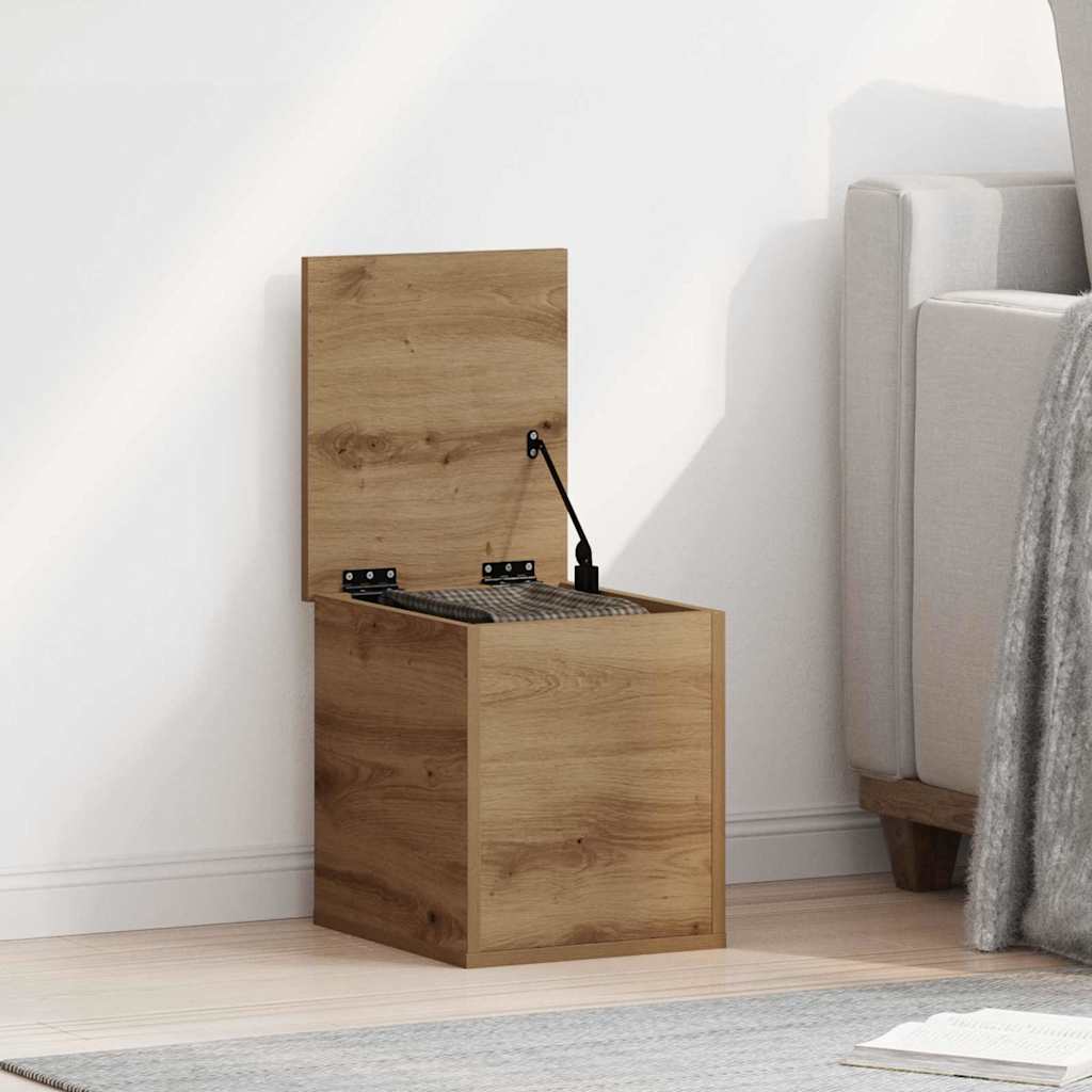 Opslagdoos Artisan Eiken 30 x 35 x 35 cm Bewerkt hout is nu te koop bij PeponiXL, paradijselijk wonen!