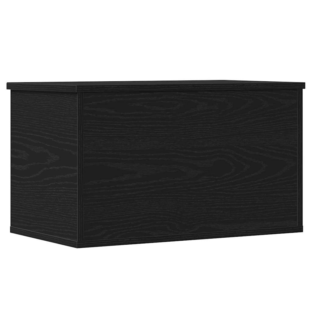 Opslagdoos met opslag Zwart Eiken 60 x 35 x 35 cm Bewerkt hout is nu te koop bij PeponiXL, paradijselijk wonen!