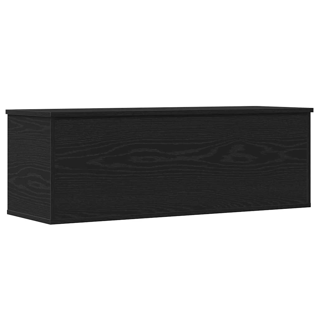 Opslagdoos met opslag Zwart Eiken 102 x 35 x 35 cm Bewerkt hout is nu te koop bij PeponiXL, paradijselijk wonen!