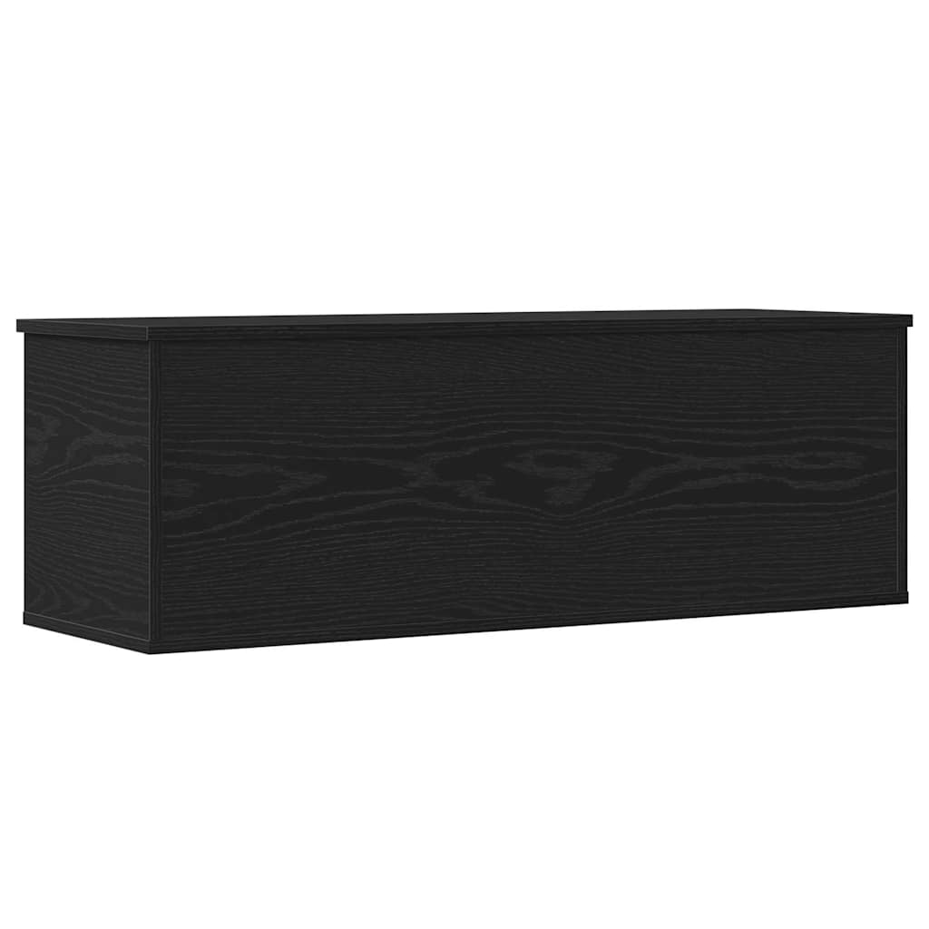 Opslagdoos met opslag Zwart Eiken 102 x 35 x 35 cm Bewerkt hout is nu te koop bij PeponiXL, paradijselijk wonen!