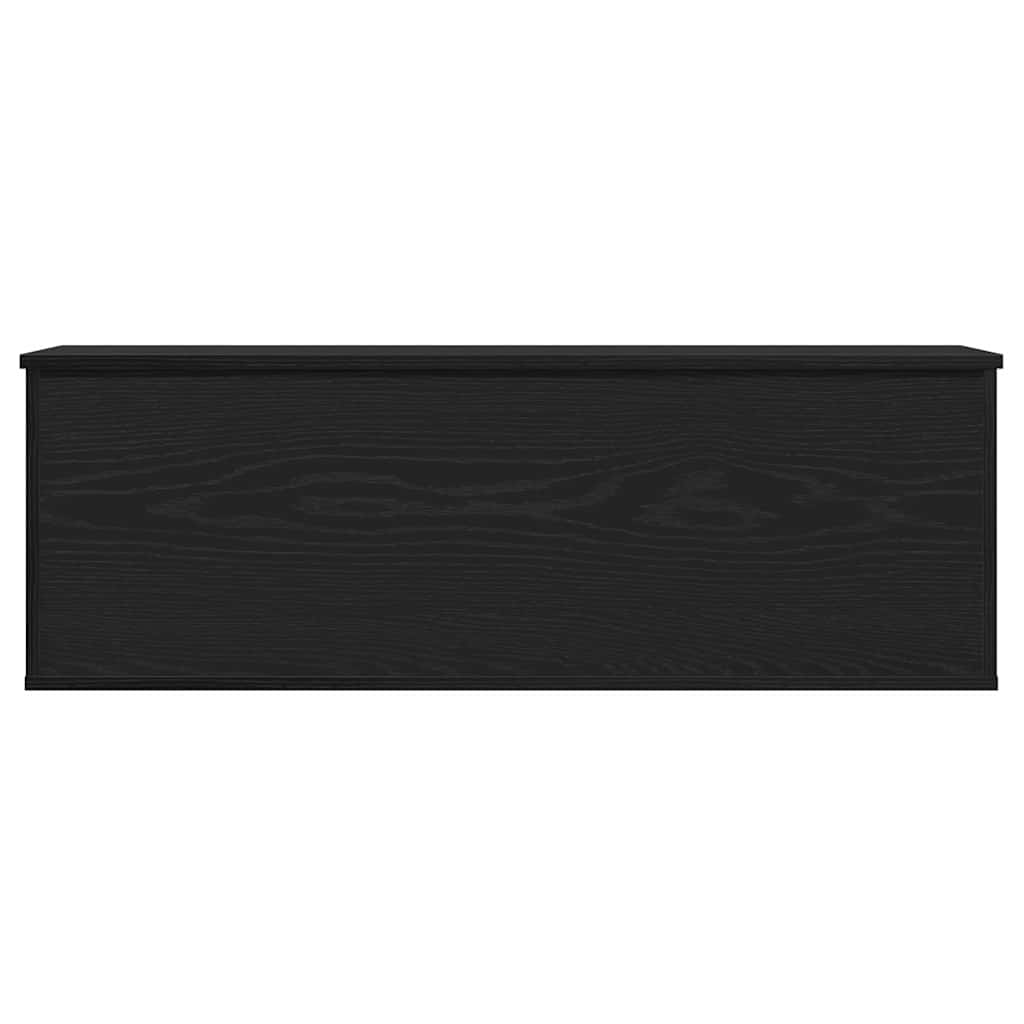 Opslagdoos met opslag Zwart Eiken 102 x 35 x 35 cm Bewerkt hout is nu te koop bij PeponiXL, paradijselijk wonen!