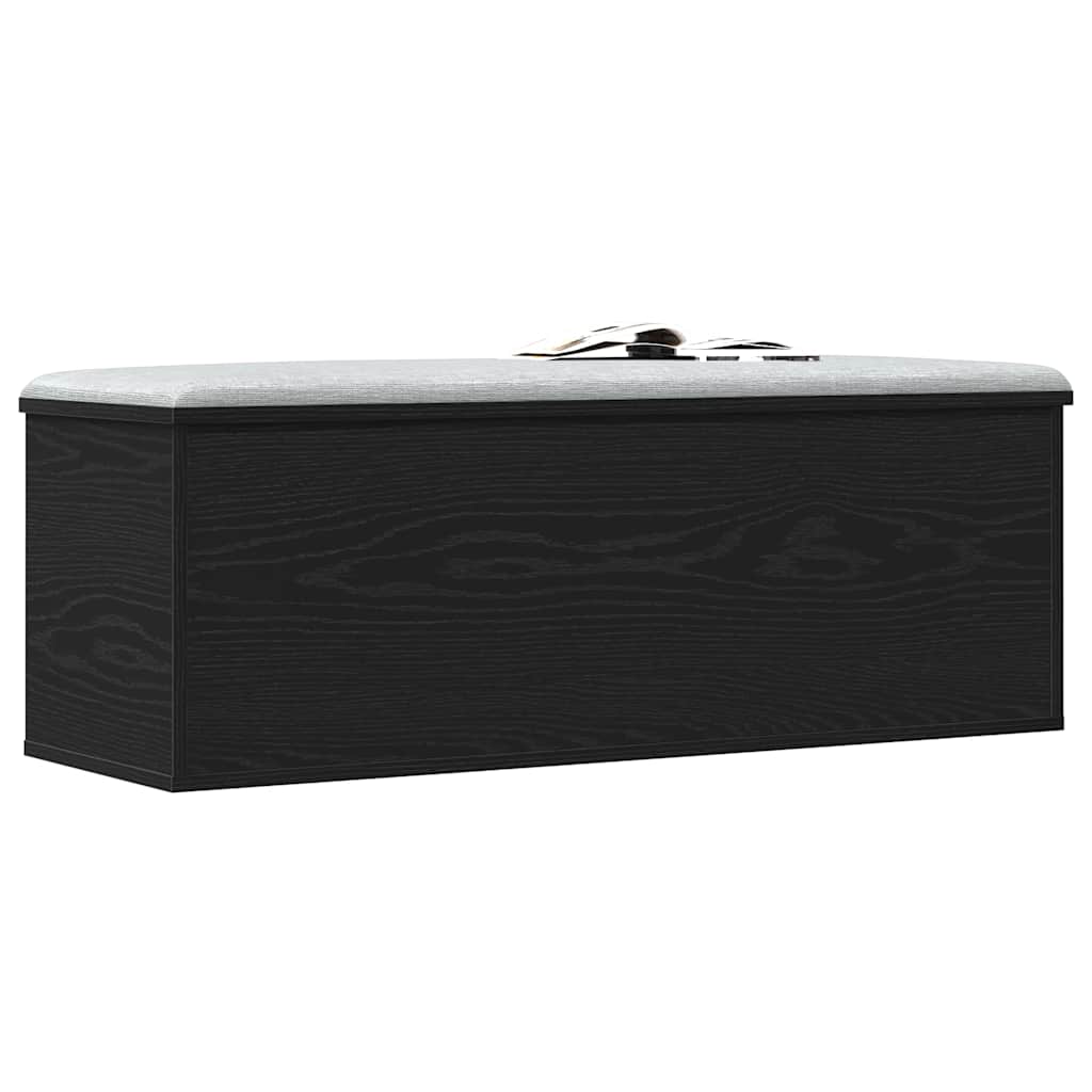 Opslagdoos met opslag Zwart Eiken 102 x 35 x 35 cm Bewerkt hout is nu te koop bij PeponiXL, paradijselijk wonen!