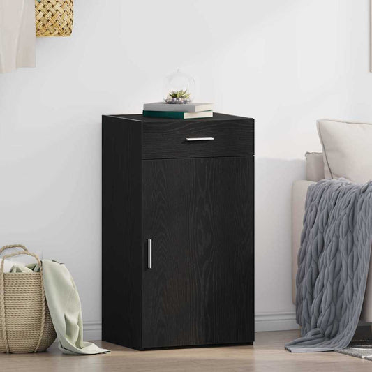 Dressoir met lade Zwart Eiken 50 x 42,5 x 93 cm