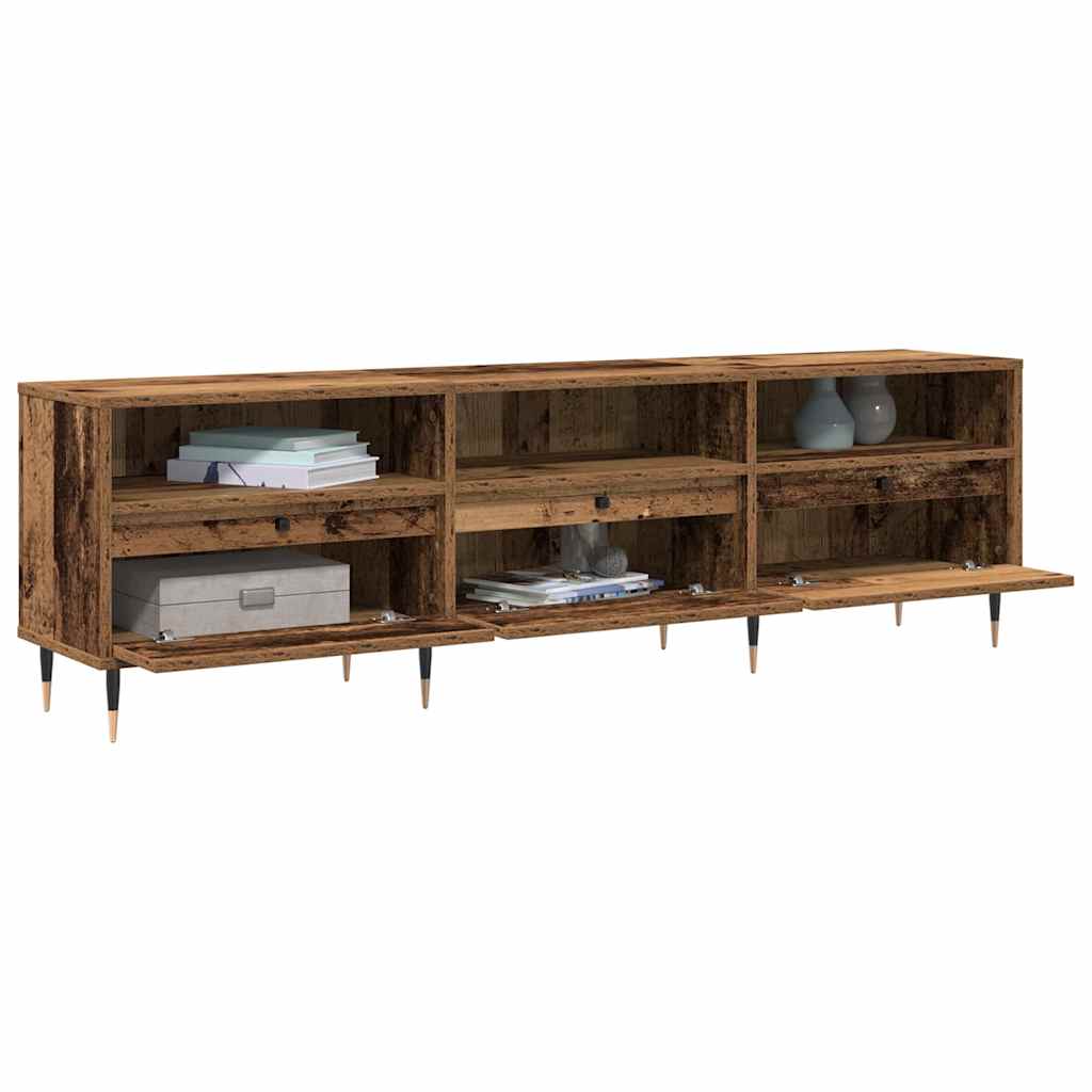 TV-kast Oud Hout 150 x 30 x 45 cm Bewerkt hout is nu te koop bij PeponiXL, paradijselijk wonen!