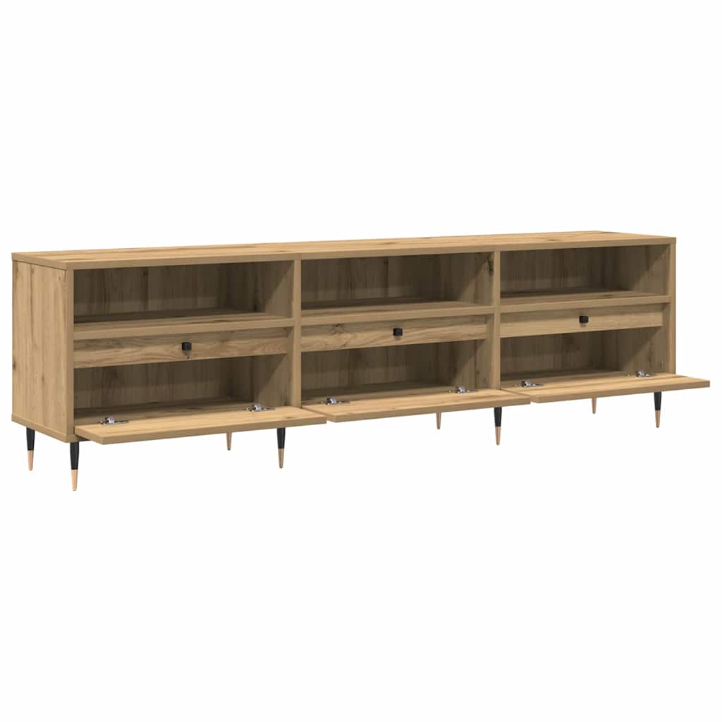 TV-kast Artisan Eiken 150 x 30 x 45 cm Bewerkt hout is nu te koop bij PeponiXL, paradijselijk wonen!