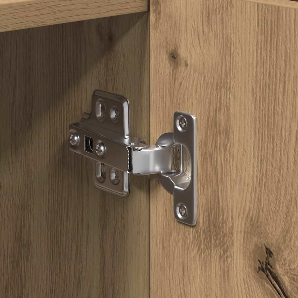 Dressoir Artisan Eiken 90 x 34 x 80 cm Bewerkt hout is nu te koop bij PeponiXL, paradijselijk wonen!