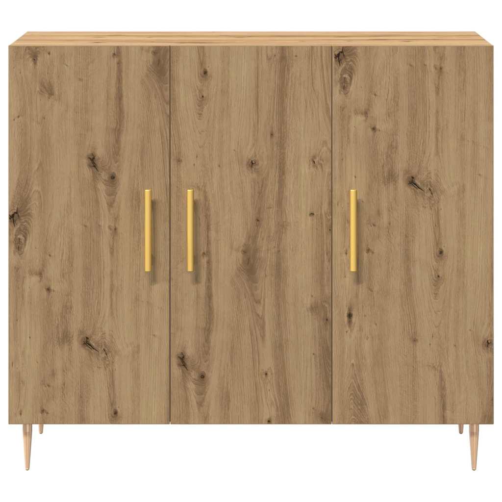 Dressoir Artisan Eiken 90 x 34 x 80 cm Bewerkt hout is nu te koop bij PeponiXL, paradijselijk wonen!