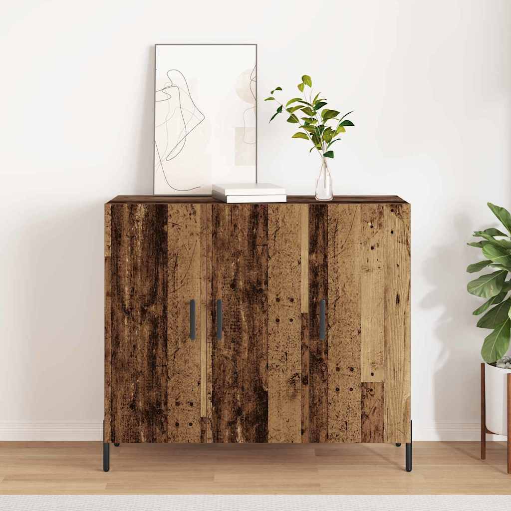 Dressoir Oudhout 90 x 34 x 80 cm Bewerkt hout is nu te koop bij PeponiXL, paradijselijk wonen!