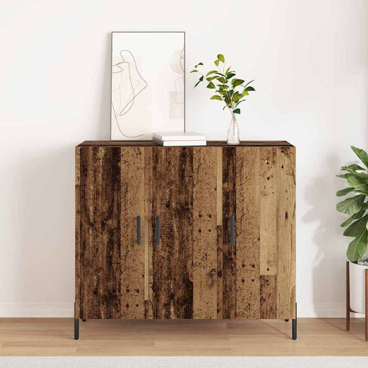 Dressoir Oudhout 90 x 34 x 80 cm Bewerkt hout is nu te koop bij PeponiXL, paradijselijk wonen!