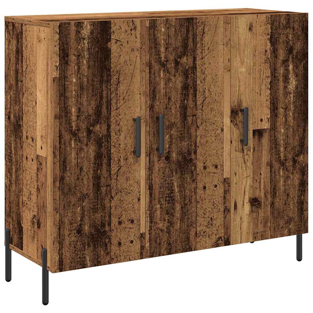 Dressoir Oudhout 90 x 34 x 80 cm Bewerkt hout is nu te koop bij PeponiXL, paradijselijk wonen!