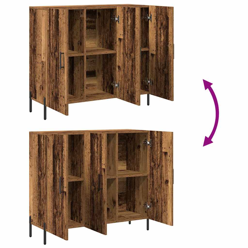 Dressoir Oudhout 90 x 34 x 80 cm Bewerkt hout is nu te koop bij PeponiXL, paradijselijk wonen!