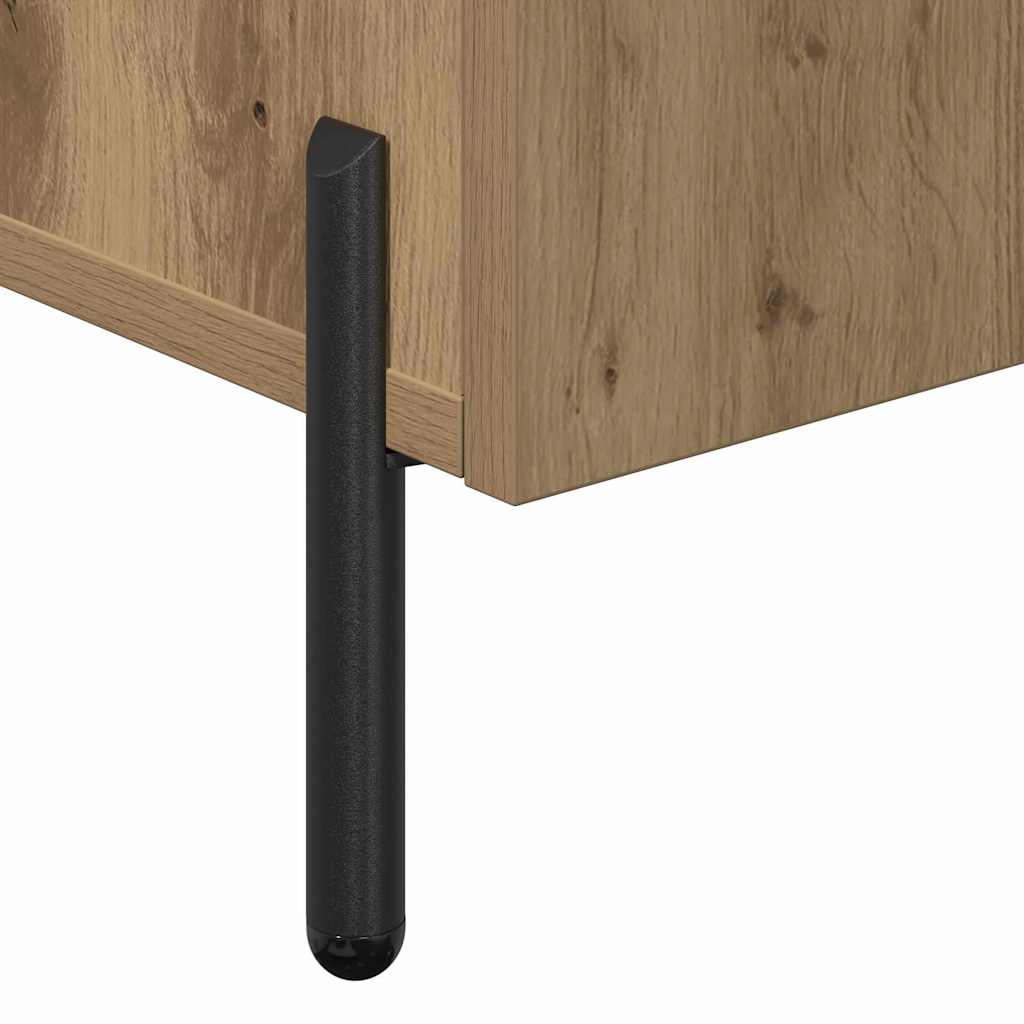 Dressoir Artisan Eiken 90 x 34 x 80 cm Bewerkt hout is nu te koop bij PeponiXL, paradijselijk wonen!