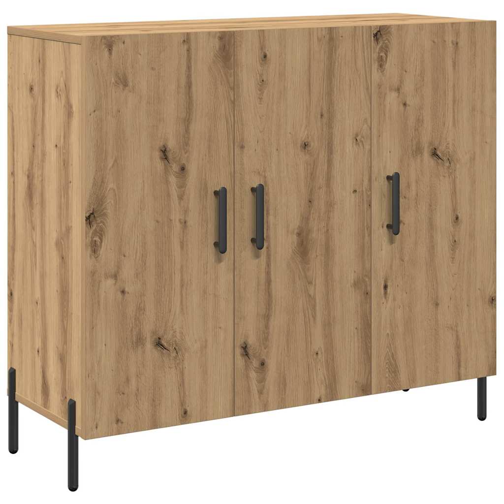 Dressoir Artisan Eiken 90 x 34 x 80 cm Bewerkt hout is nu te koop bij PeponiXL, paradijselijk wonen!