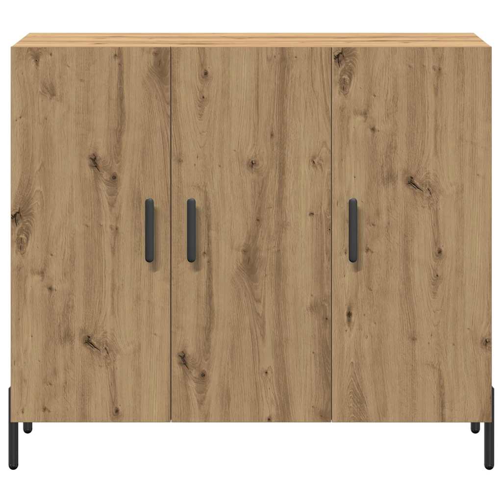 Dressoir Artisan Eiken 90 x 34 x 80 cm Bewerkt hout is nu te koop bij PeponiXL, paradijselijk wonen!