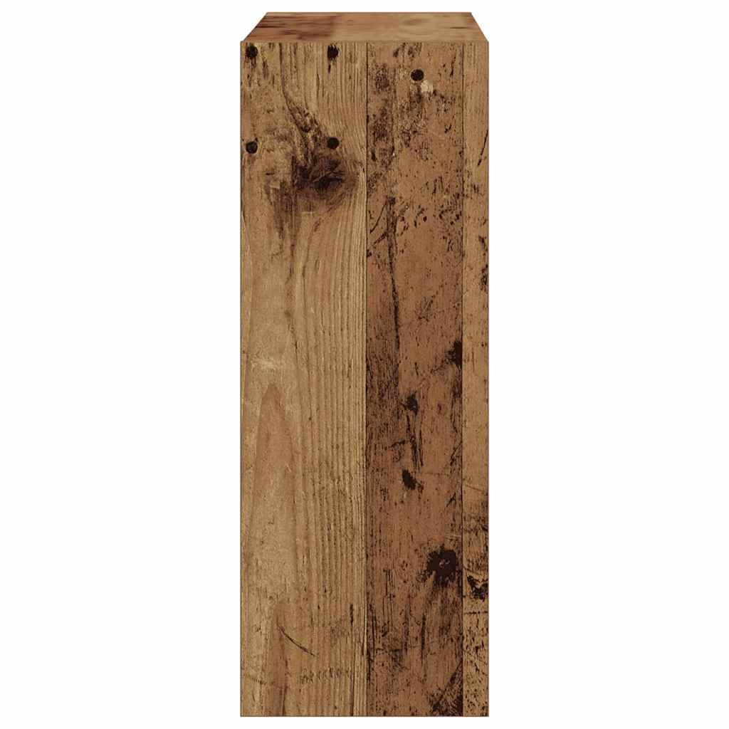 Schoenenkast met plank Oudhout 60 x 21 x 57 cm Bewerkt hout is nu te koop bij PeponiXL, paradijselijk wonen!