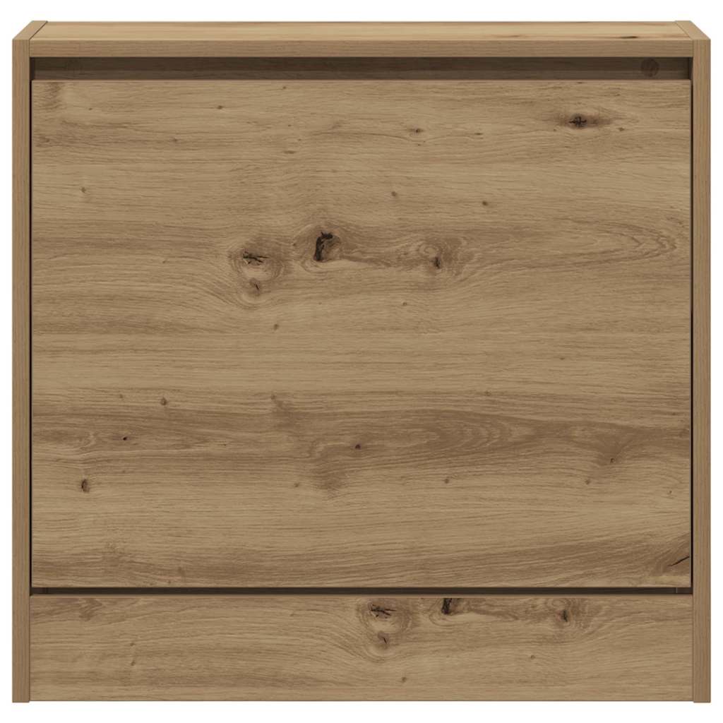 Schoenenkast Artisan Eiken 60 x 21 x 57 cm Bewerkt hout is nu te koop bij PeponiXL, paradijselijk wonen!