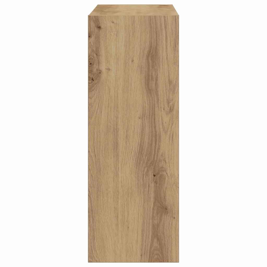 Schoenenkast Artisan Eiken 60 x 21 x 57 cm Bewerkt hout is nu te koop bij PeponiXL, paradijselijk wonen!